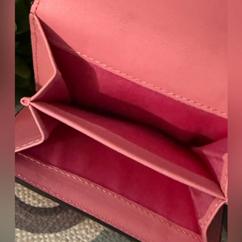 Furla Babylon S Compact Wallet – Blush Pink Textured Leather
